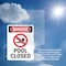 Signmission Pool Closed, 7 in W x Rectangle, Vinyl Decal OS-2PACK-DS-D-710-V-1713 - alternate 5